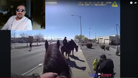 New Mexico Horseback police Chace Video.. Crazy Dangerous