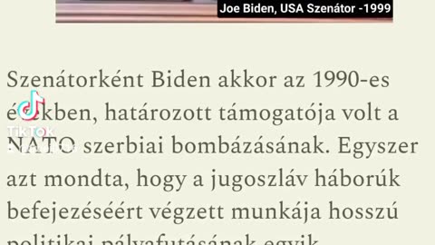 1/Joe Biden Szerbia lebombázását javasolja.1990