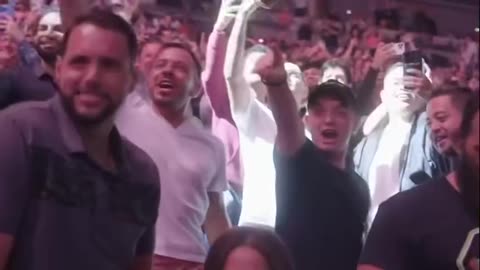 Trump drops savage hype video at UFC Miami to Kid Rock’s “American Bad Ass”
