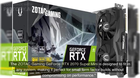 Unleash Gaming Power: ZOTAC RTX 2070 Super Mini Graphics Card