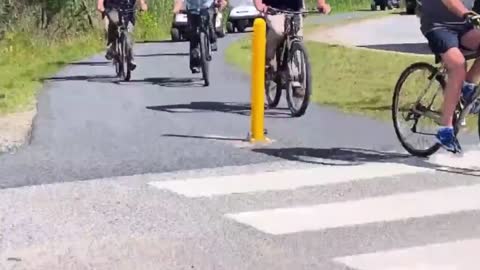 Biden Falls Face First Onto the Concrete While Riding Bike