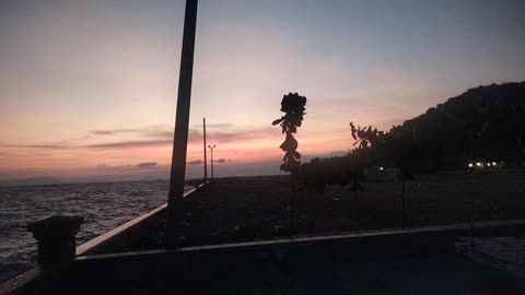 Kep provincial in Cambodia the sunset