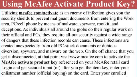 How to install McAfee antivirus using McAfee activate product key?