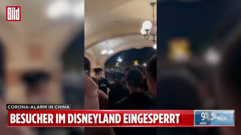 Corona-Alarm: Chinesen sperren Besucher in Disneyland ein