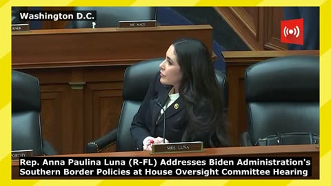 Anna Paulina Luna Addresses Biden Administration's Southern Border Policies