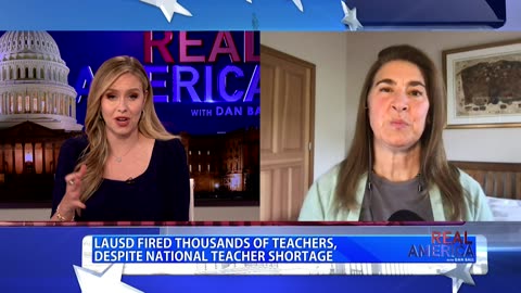 REAL AMERICA -- Stella Escobedo W/ Leslie Manookian, LAUSD Sued Over Unvaxxed Teachers