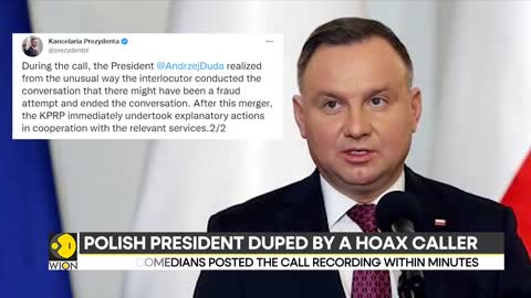 Poland President Duda duped by prankster pretending to be Macron