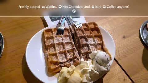 #Shorts Freshly backed 🧇Waffles, ☕Hot Chocolate and 🍧Iced ☕︎Coffee anyone? 😄 | Quality Time