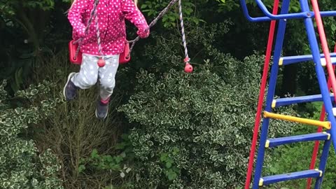 Cat Falls on Swinging Girl Who Does Backflip and Lands Like Superhero