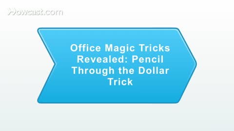 How to Do the Pencil thru Dollar Trick | Magic Tricks