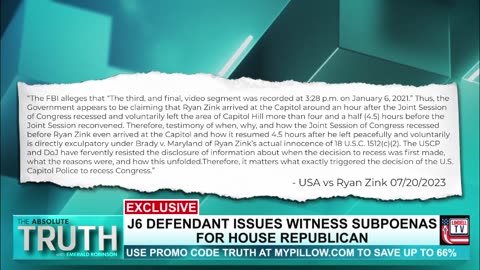 EXCLUSIVE: J6 DEFENDANT ISSUES WITNESS SUBPOENAS FOR HOUSE REPUBLICAN