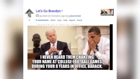 Memes & comments from Patriots 4 Trump Biden Tucker