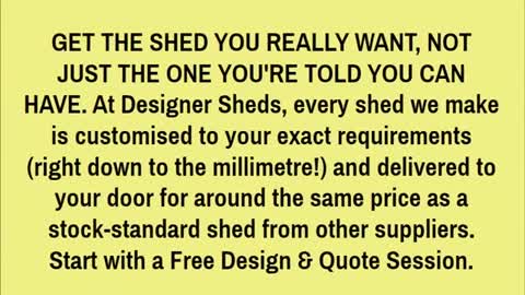 designer sheds