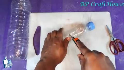 Plastic_bottle_waterfall_fountain_making_easy_at_home