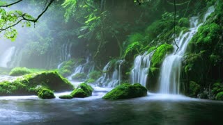 Relaxing Waterfall Sounds for Sleep | Fall Asleep & Stay Sleeping with Water White Noise