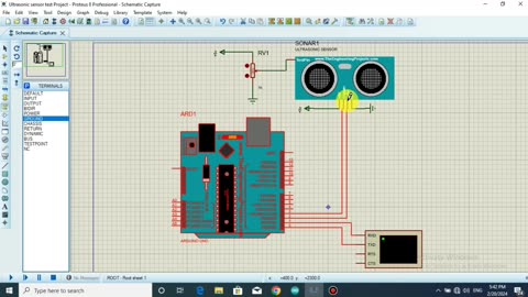 How to Add And Simulate Ultrasonic Sensor Library to Proteus ?