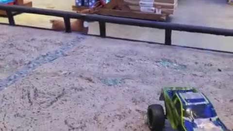 Driving Remote Control Monster Trucks