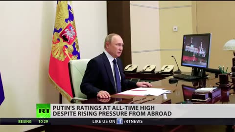 Putin's approval ratings SOAR despite attack on Ukraine & Western sanctions