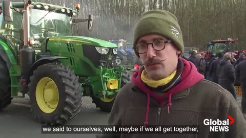 Farmer protests: Tractors block major highways across France, Belgium