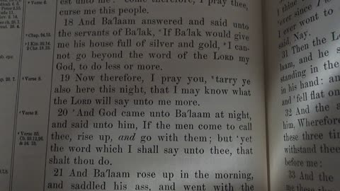 Balaam knows God and seeks his will