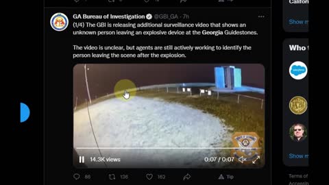 Update Georgia Guidestones: GBI shows CCTV of vandal, but what about the Mysterious Light?