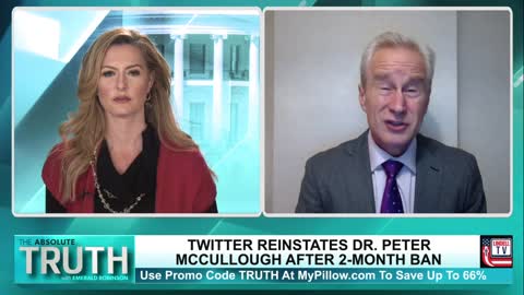 DR. MCCULLOUGH BACK ON TWITTER AFTER VOICING MYOCARDITIS CONCERNS
