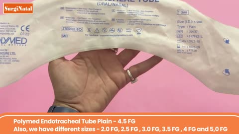 Buy Polymed Endotracheal Tube Plain - Surginatal