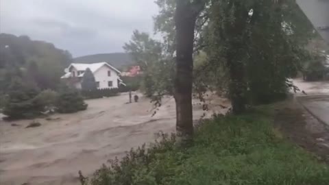 Massive flooding in Poland