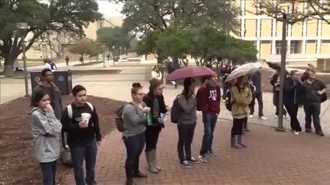 Shock & Awe Preacher Exposes Sexual Sins @ Texas A&M Jesse Morrell Open Air Preaching