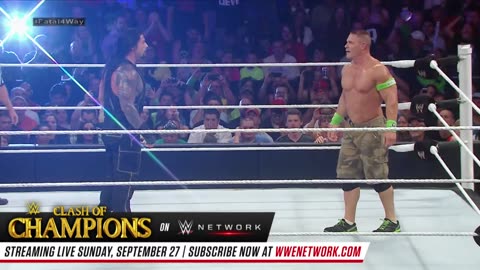 FULL MATCH_ Roman Reigns vs. Randy Orton vs. Kane vs. John Cena –Title Match_ WWE Battleground 2014
