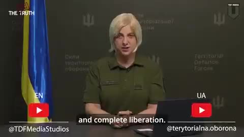 An American transvestite threatens Russian propagandists with bloody retribution.