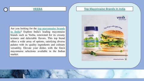 Top Mayonnaise Brands In India