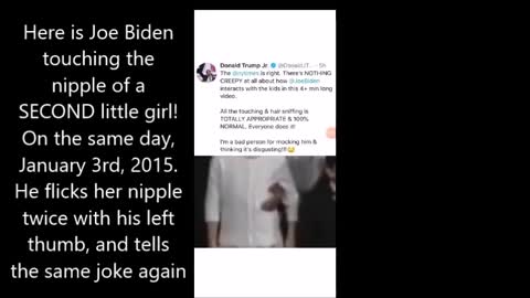 Joe Biden Touched TWO Little Girls' Nipples Live on C-SPAN, Not Just One