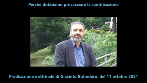 Perché dobbiamo cercare la santificazione dal cielo da Dio? PREDICAZIONE di GIACINTO BUTINDARO perchè se non sei stato santificato dal cielo da Dio non puoi entrare nel regno di Dio,semplice..NESSUNO può vedere il SIGNORE senza perchè DIO è SANTO