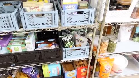 FOOD STORAGE CELLAR TOUR PANTRY TOUR CANNING RECIPES MEAL PREP COOK WITH ME LARGE FAMILY MEALS