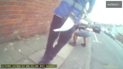 Bodycam shows Coventry parking warden issuing ticket is thrown to ground by driver