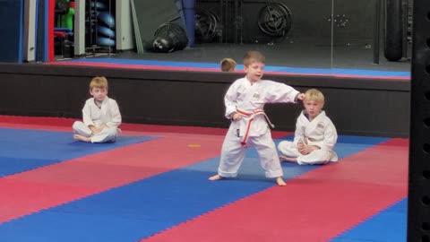 Ace doing his first Kata