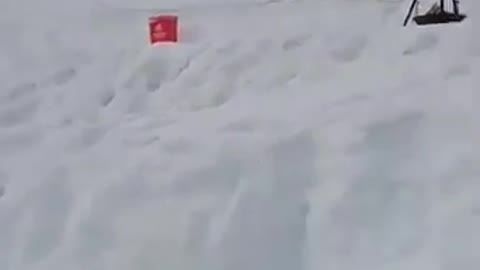 Guy Slips And Falls While Attempting a Backflip On Snow