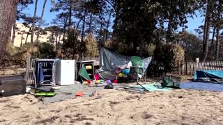 Wildfire devastates campsite in southwest France