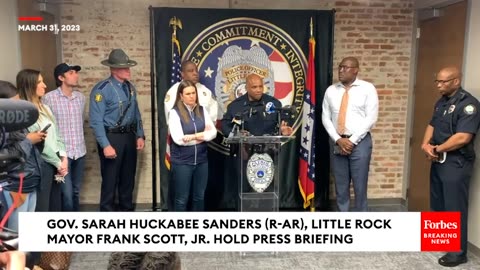 JUST IN- Arkansas Gov. Sarah Huckabee Sanders, Little Rock Mayor Hold Press Briefing After Tornados