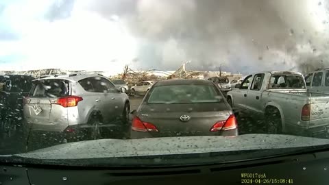 Terrifying Dash Cam Tornado Footage