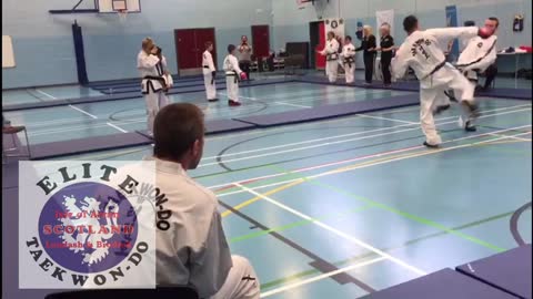 Isle of Arran Tae Kwon Do Sparring, Elite Scotland competition ITF 3rd