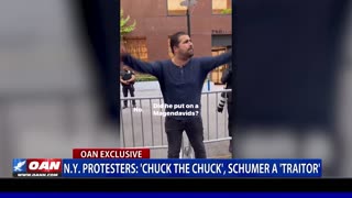 NY Protesters Call for Schumer's Resignation