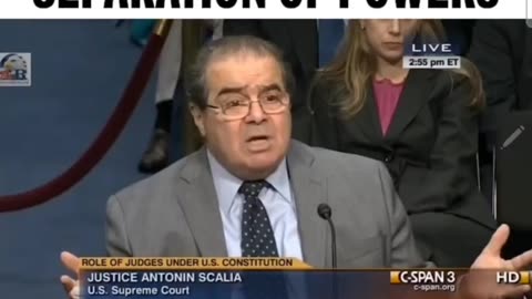 Antonin Scalia's brilliant defense of the Separation of Powers