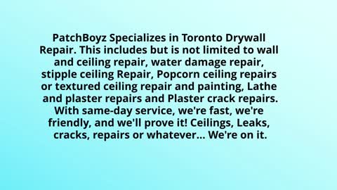 drywall repair