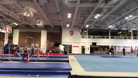 Gymnastics Guy Landed A Perfectly Clean Double Full Twist