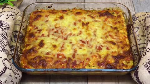 Sund og lækker mad på 10 minutter! Zucchini Lasagne! En frisk opskrift til hver dag! #82
