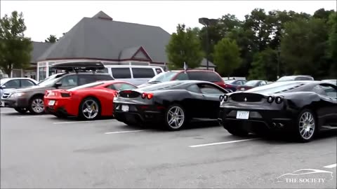 Supercars Running Together