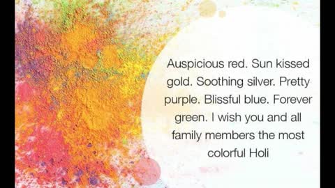 Best Whatsapp Status for Holi 2019 - Happy Holidays.