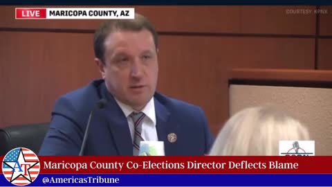 Maricopa County Co-Election Director sweating it out.